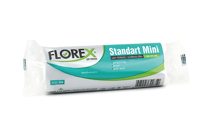 Florex Standart Mini Boy Beyaz Çöp Torbası