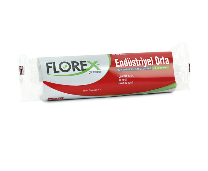 Florex Endüstriyel Orta Boy Çöp Torbası